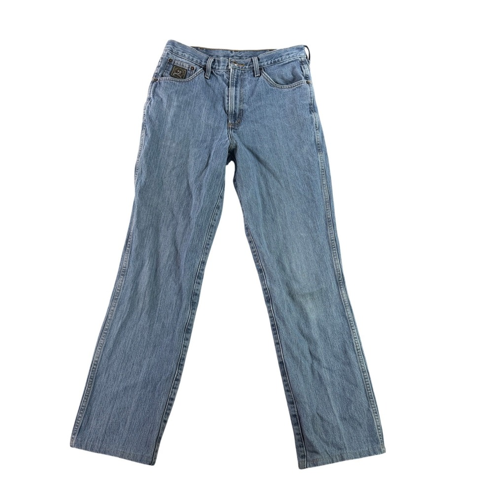Cinch Jeans Mens 30x32 Blue Relaxed Straight Leg Western Denim Work Green Label